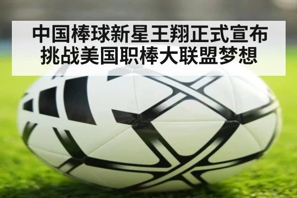 中国棒球新星王翔正式宣布挑战美国职棒大联盟梦想